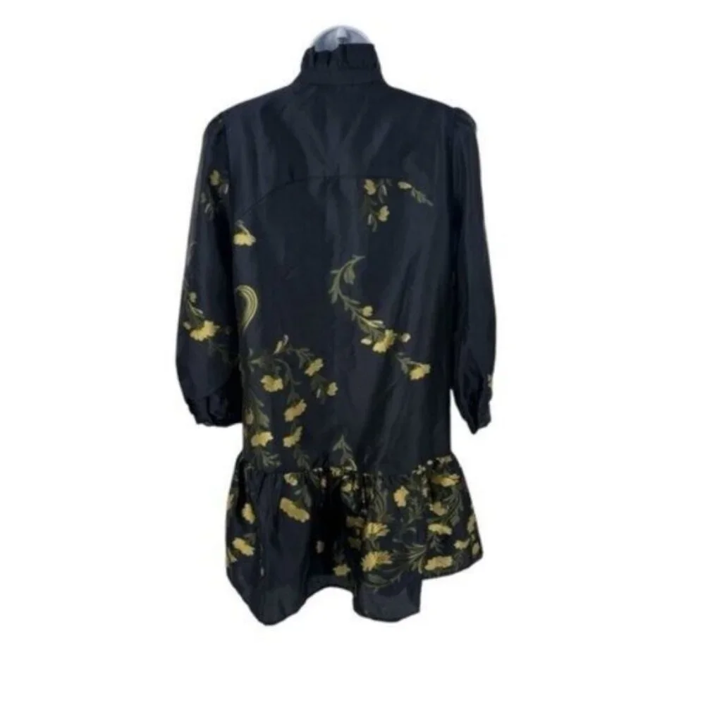 Tuckernuck | NEW Navy Jasmine Vine Jacquard Palmerston Dress Size XL - Picture 8 of 11